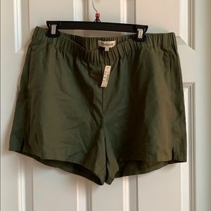 Madewell green shorts